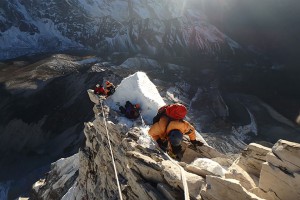 Descending Ama Dablam